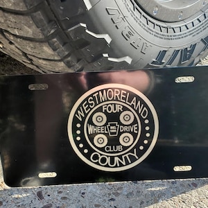 Custom Aluminum License Plate, Laser Engraved Logos, Business Logo Plates, Custom License Plates Personalized Gifts, Front of Car Tags