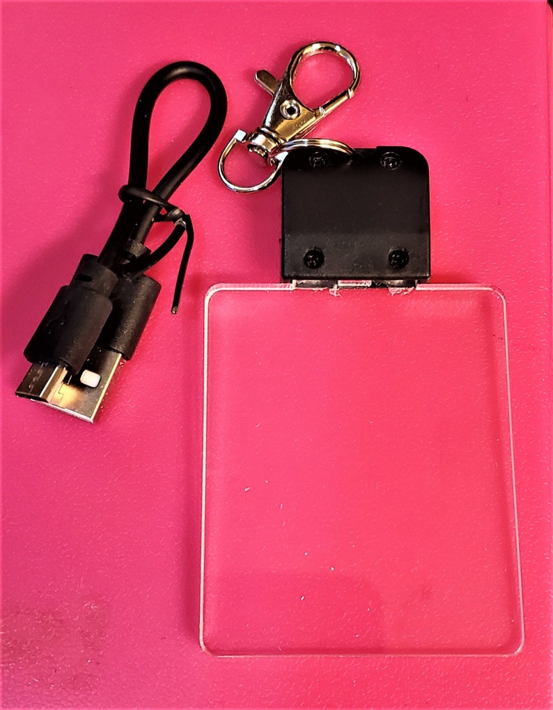 Acrylic LED Keychain Laser Engraved Sports Keychain Etsy