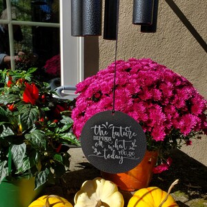 Campanello eolico commemorativo personalizzato, in alluminio inciso, regalo di condoglianze