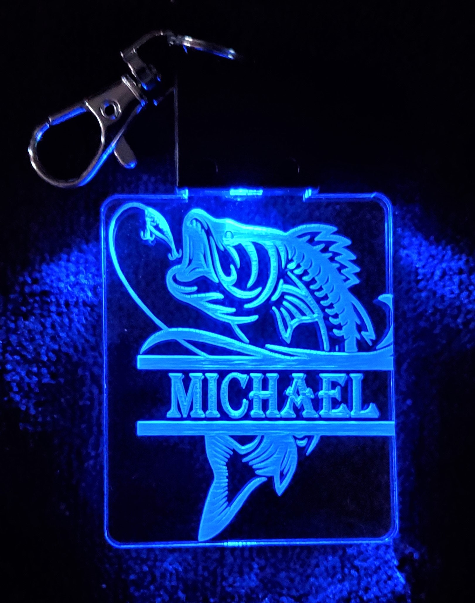 Acrylic LED Keychain Laser Engraved Sports Keychain Etsy UK