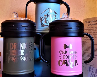 Personalized Sippy Cup: 10 oz Polar Camel, Engraved Baby/Toddler Cup