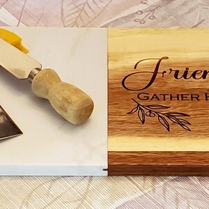 Serving Board, Marble and Acacia Wood Serving Board, Cheese Board, Serving Board, Bread Board, Gift for Couples, New Home, New Kitchen,