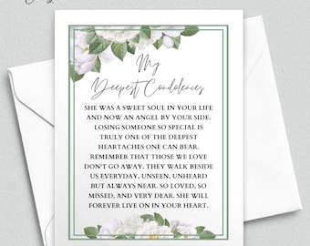 Bereavement Gift Loss of Mother Gift, Grief Card, Sympathy Card, Remembrance Card, Mother Memorial Gift