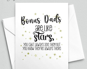Bonus Dad Card - Like Stars Greeting Card