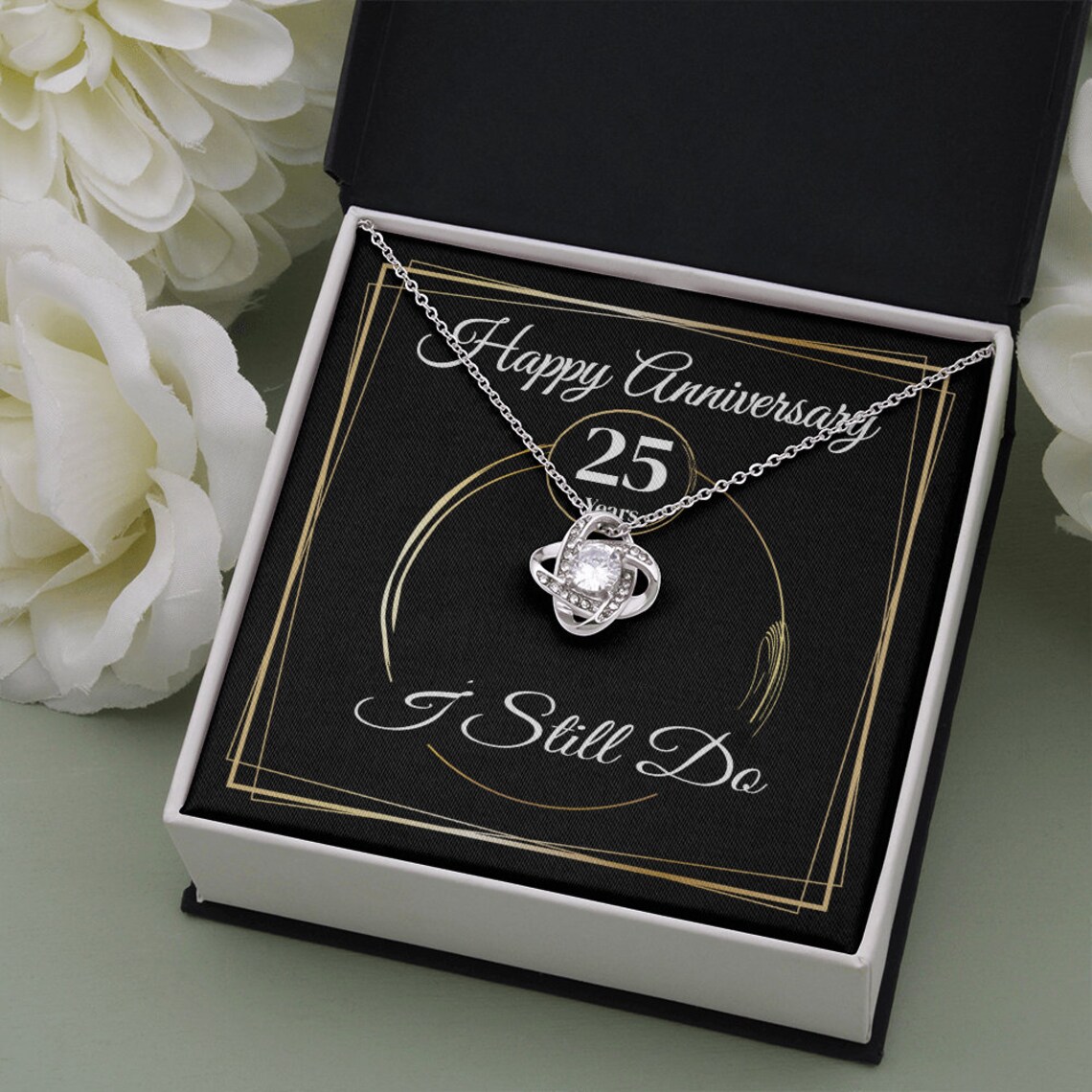 25 Year Wedding Anniversary Jewelry Gift for Wife Dainty Love Etsy UK