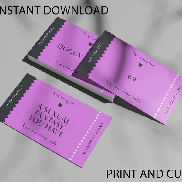 Sexy Coupons Printable - Etsy
