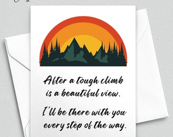 Emotional Support Card – Encouragement Greeting Card