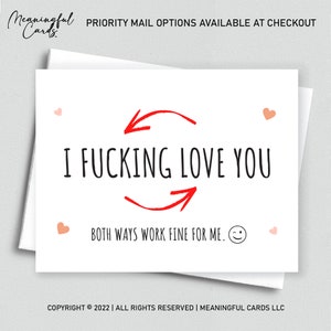 Naughty I Love You Anniversary Gift For Him | Dirty Valentine’s Day Card For Men Anniversary Card Naughty Birthday Card Boyfriend Husband