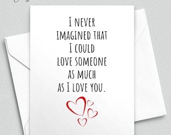 Romantic Love Card for Wife, Husband, Anniversary