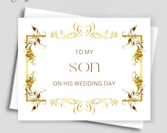 Tarjeta de boda para hijo: regalo para la madre del novio