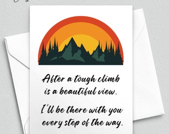 Encouragement Card, Tough Time, I'm Here For You