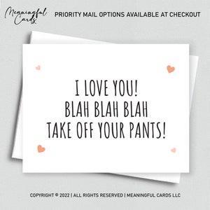 Naughty I Love You Anniversary Gift For Him | Naughty Valentine’s Day Card For Men Anniversary Card Naughty Birthday Card Boyfriend Husband