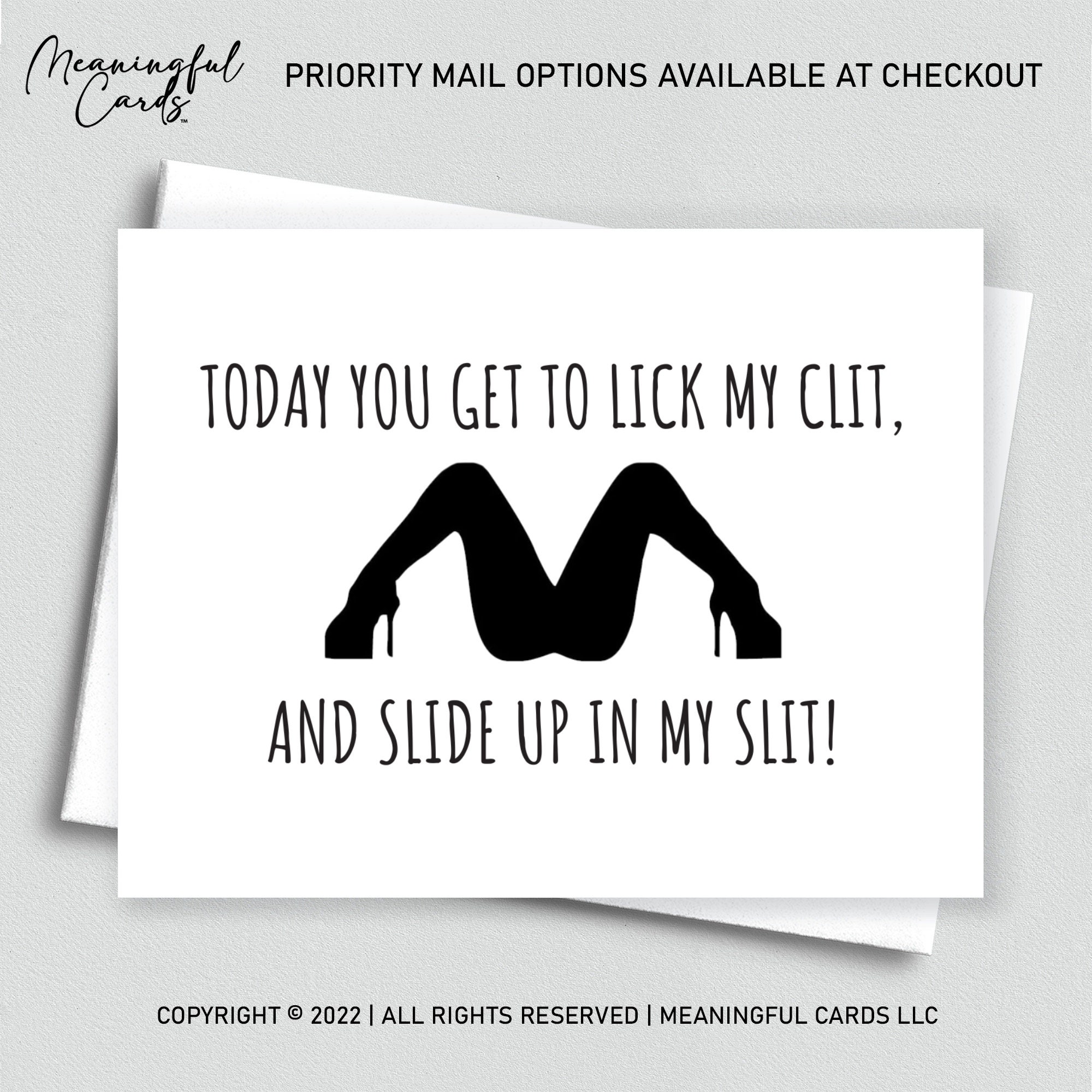 Naughty Lick My Clit Slit Anniversary Gift for Him Naughty Valentines Day  Card for Men Anniversary Naughty Birthday Card Boyfriend Husband - Etsy  Finland