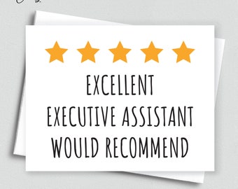 Executive Assistant Card - Job Greeting Card