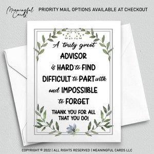 Carte de remerciement pour conseiller Cadeau pour conseiller