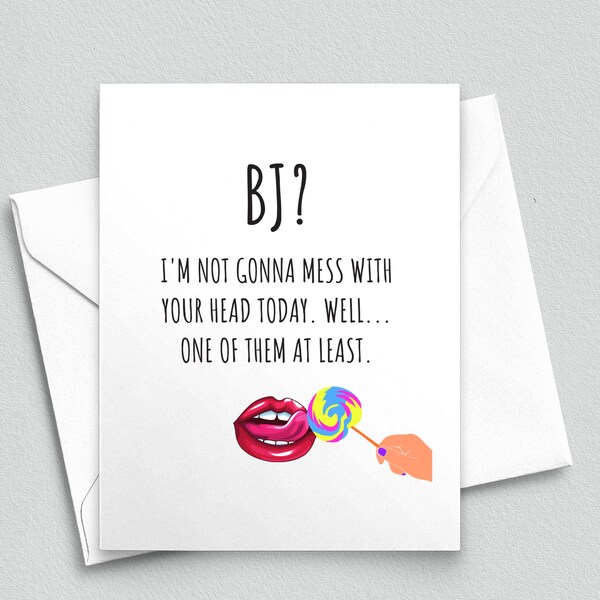 Naughty Bj Gift Etsy