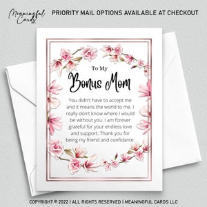 Carte d'anniversaire maman en prime Carte d'anniversaire attentionnée maman en prime Carte sentimentale maman en prime Cadeau attentionné Message significatif