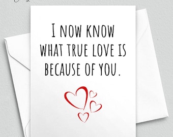 Romantic Love Card, Boyfriend Girlfriend Gift