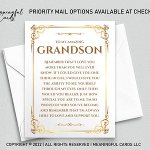 Carte bien pensée pour petit-fils