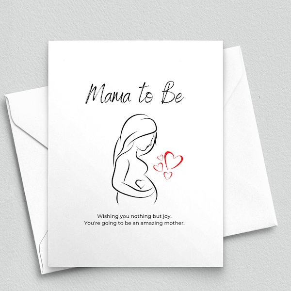 New Mom Gift, New Mama, Mama to be, New mom congrats Gift message, Gift for New Mom Card, First Mother's day gift, Pregnancy