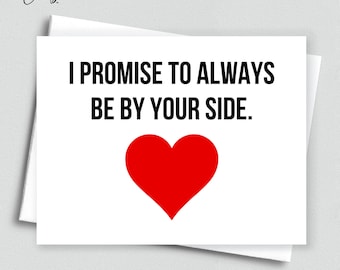 Naughty Sex I Promise To Always Be By Your Side Sexy Gift For Him, Horny Anniversary Card, Birthday Card, Valentines Day Card