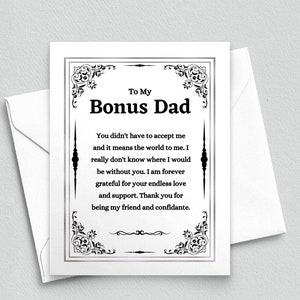 Carte d'anniversaire papa en prime pour beau-père de la belle-fille