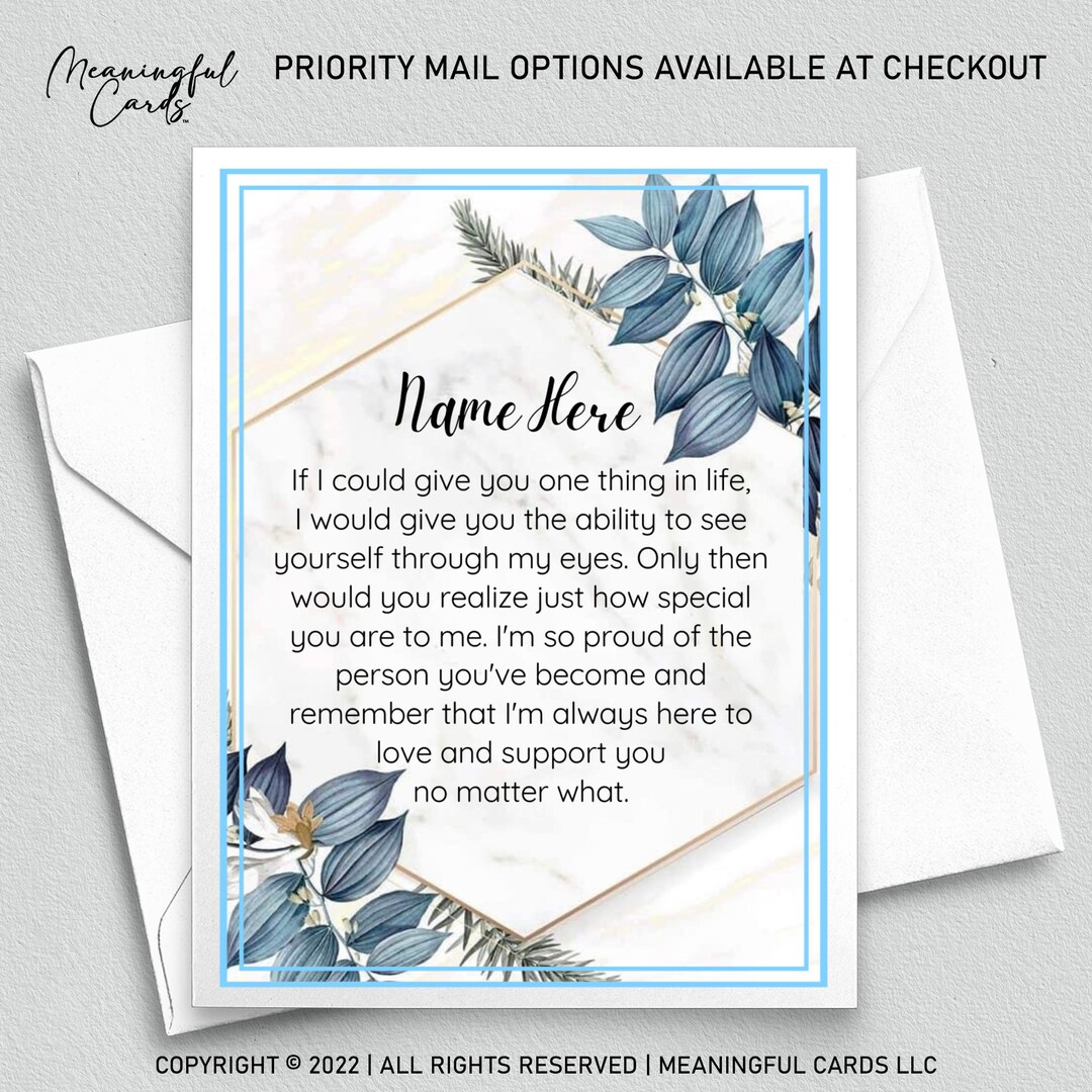 Personalized Card for Granddaughter, Thoughtful Granddaughter Card ...