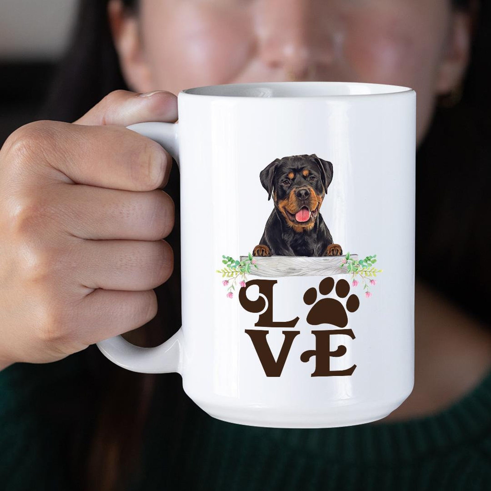 ROTTWEILER COFFEE MUG Dog Novelty Mugs 11oz and 15 oz Etsy