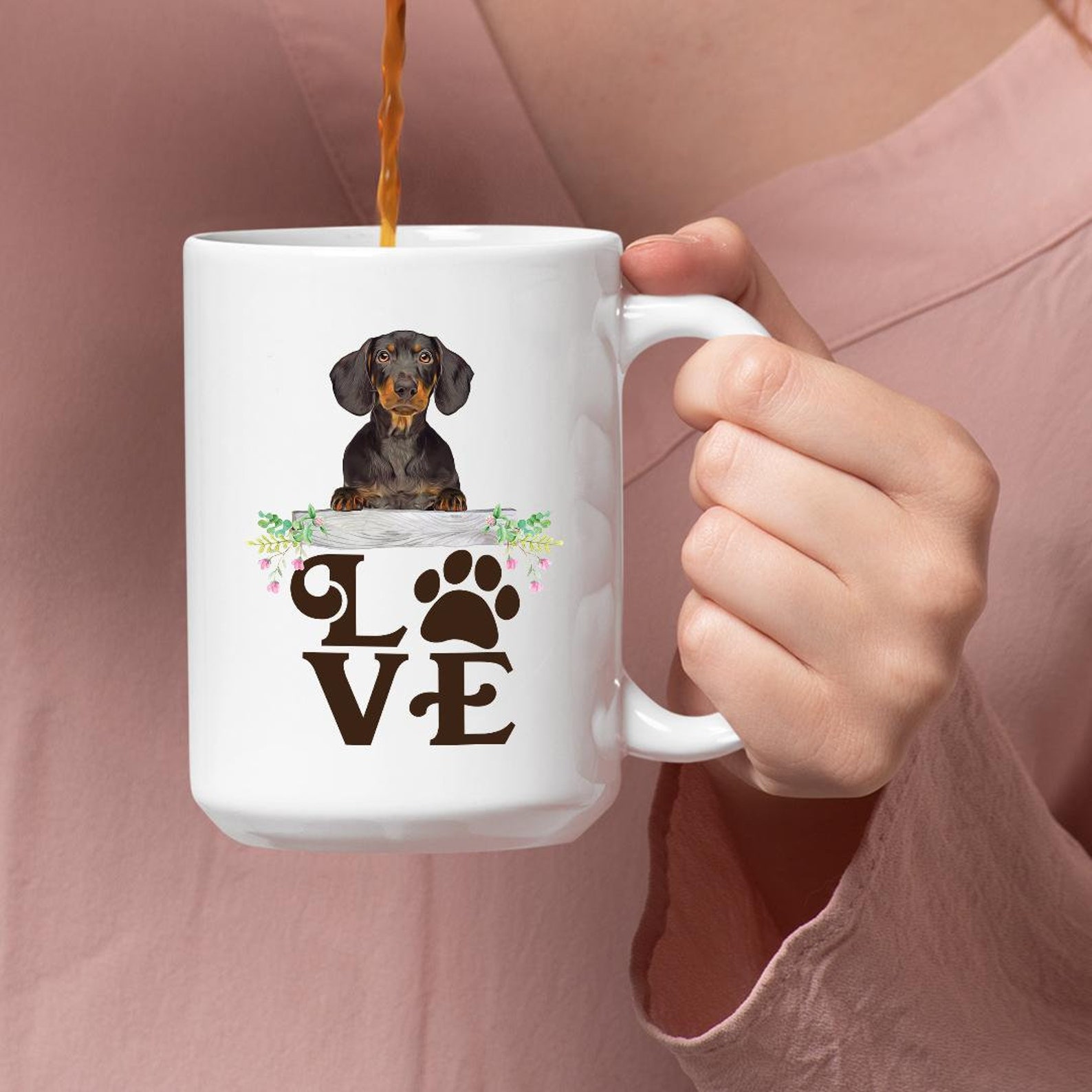 DACHSHUND COFFEE MUG Dog Novelty Mugs 11oz and 15 oz Etsy