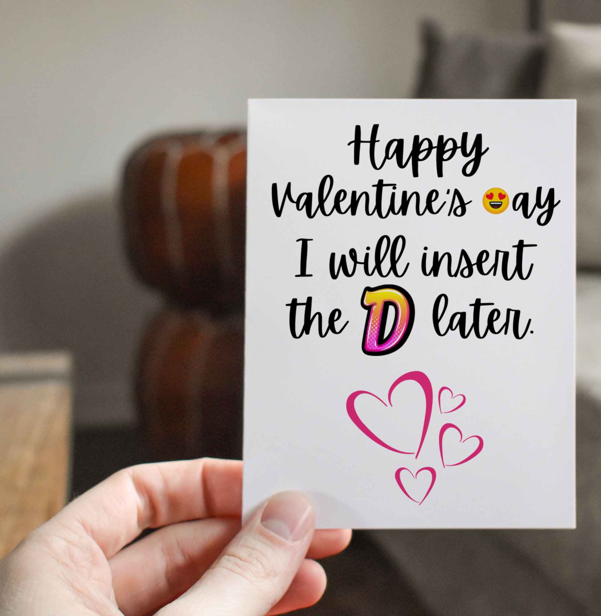 Naughty Valentines Day Card From Husband Sexual the D Later Valentines Day  Card for Wife / for Girlfriend / Adult Card From Boyfriend - Etsy, image size:1951x2000