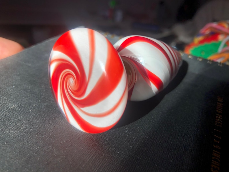 candy cane peppermint butt plug full color nsfw/mature image 1