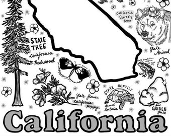 California Coloring Page