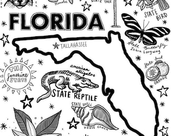 Florida Coloring Page