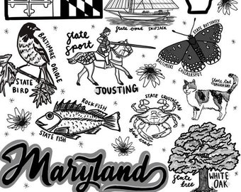 Maryland Coloring Page