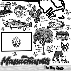 Massachusetts Ausmalbilder