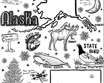 Alaska Coloring Page