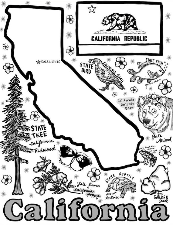 California Coloring Pages For Kids Coloring Pages