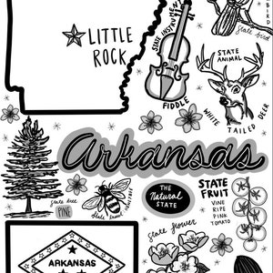 Arkansas Coloring Page