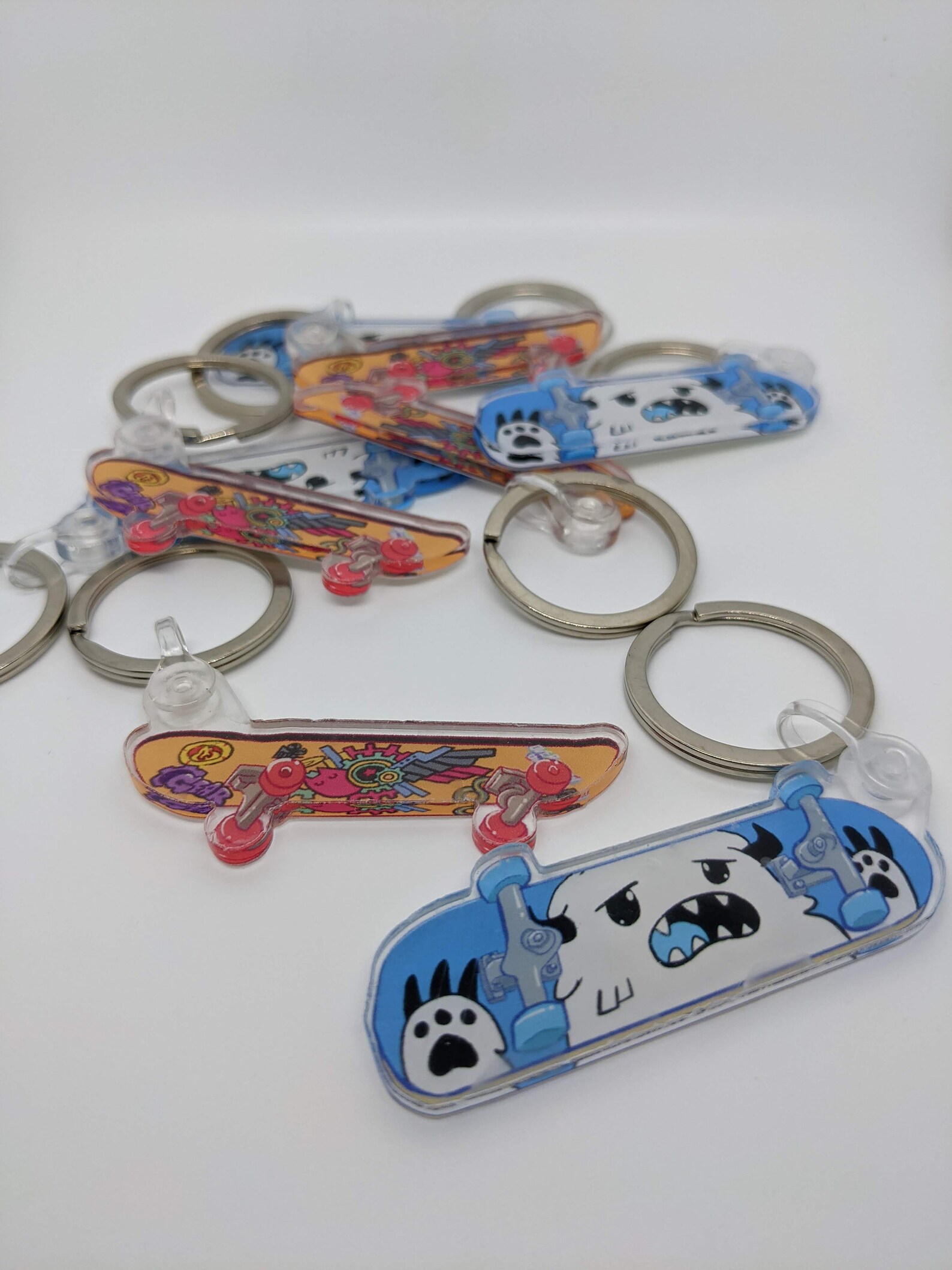 SK8 the Infinity Skateboard Keychains Etsy