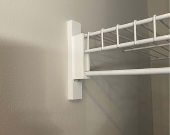 Rubbermaid FreeSlide Shelf End Bracket/Cap: PLA 3D Print (Set of 2)