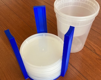 Deli Lid Organizer: 3D Printed To-Go Container Lid Storage