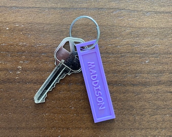 Personalized 3D Printed Keychain /Tag