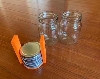 Mason Jar Lid Organizer