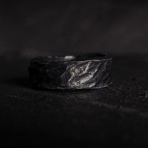 Viking Ring Hand Forged Ring, Pagan Wedding Band, Norse Ring, Viking Wedding Band, Chunky rings, Celtic Ring image 3