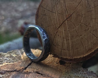 Men's Iron Ring – Hand Forged in Fire Ring |Vintage Ring |Rustic Ring |Antique Ring |Medieval Ring |Metal Ring