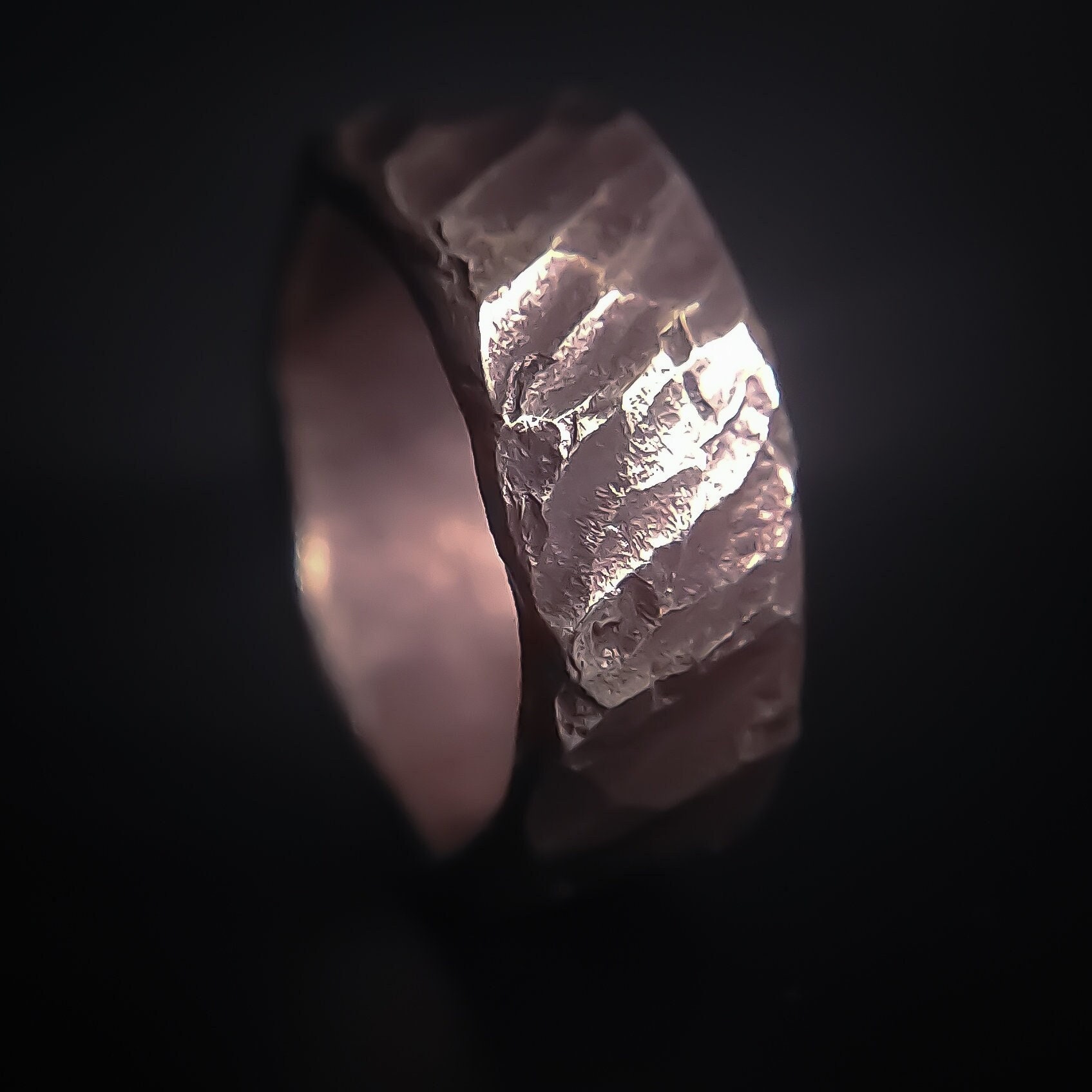 Dennis Higgins Hammered Brass Ring