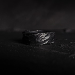 Viking Ring Hand Forged Ring, Pagan Wedding Band, Norse Ring, Viking Wedding Band, Chunky rings, Celtic Ring image 5