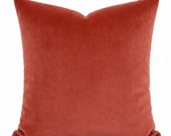 Dusty Rose Velvet Pillow Cover | Blush Pink Velvet Throw Pillow | Luxury Soft Velvet Cushion Cover | Double Sided | All Sizes