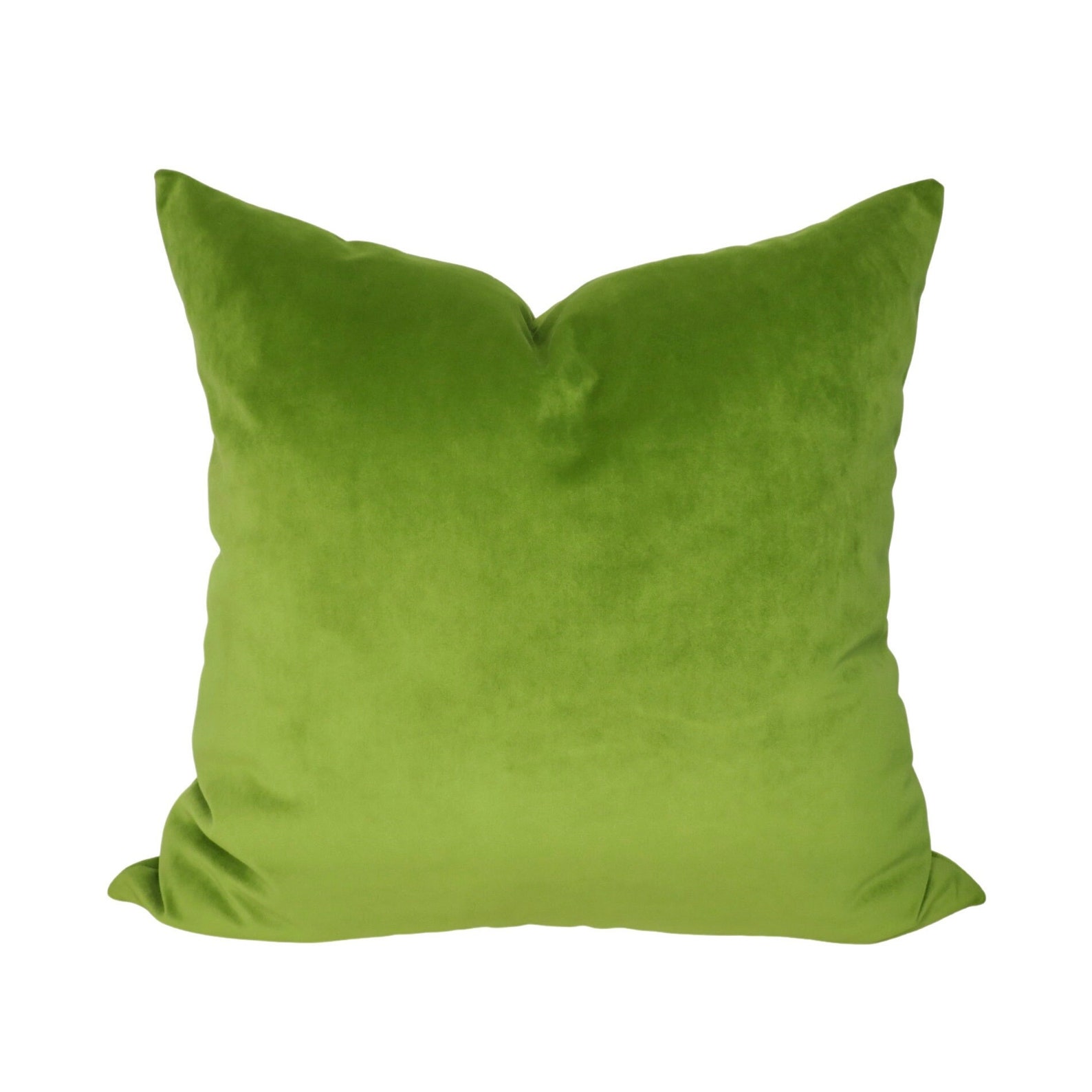 Avocado Green Velvet Decorative Pillow Cover Throw Pillow Etsy