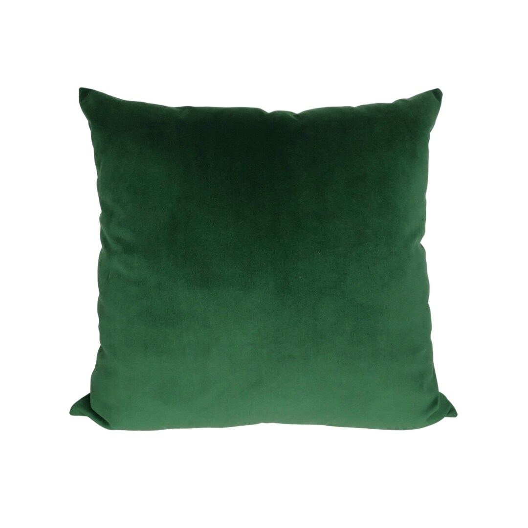 Emerald Green Velvet Pillow Cover Decorative Pillow Both Sides 12x16